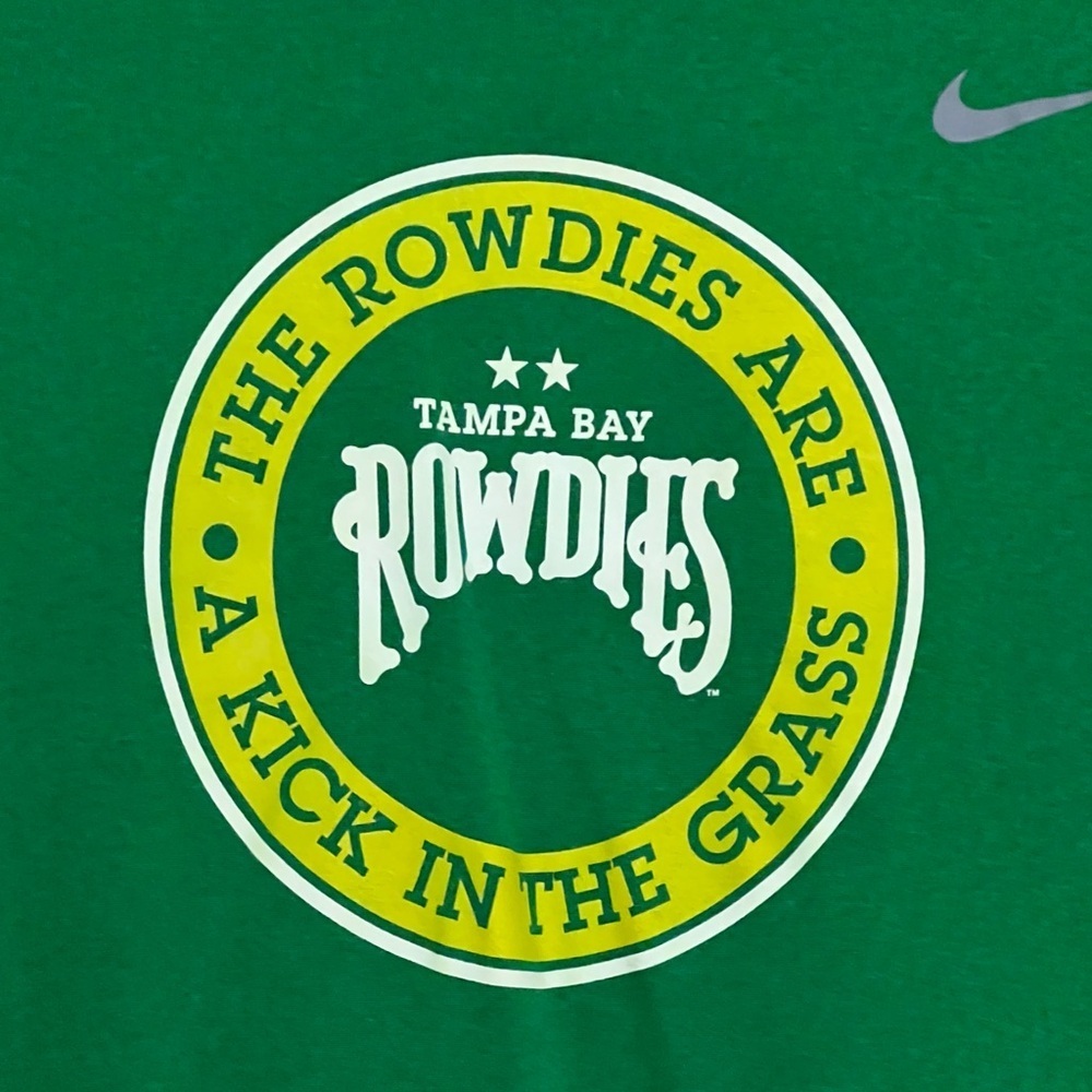 Nike Dri-Fit Tampa Bay Rowdies Soccer Tee – Men’s L – Green - Picture 3 of 5